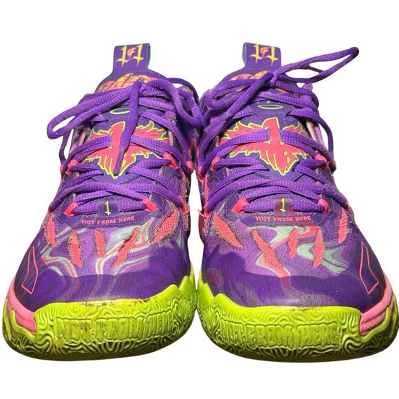 PUMA MB.03 Toxic LaMelo Ball Purple Green 378916-01 Mens Size 9 Basketball Shoes main image 5